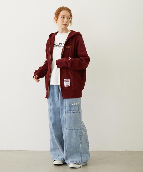 MILKFED.(ミルクフェド)の「BIG POCKET PANTS(デニムパンツ・レディース・ライトブルー/ライトインディゴブルー・S/M)」の18枚目の写真