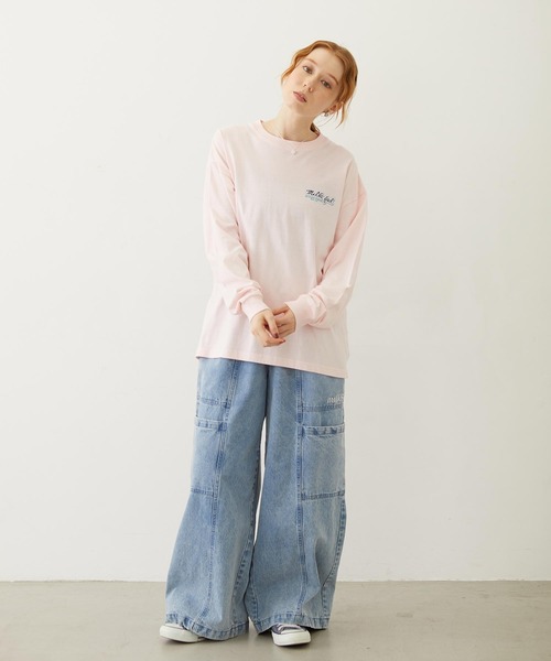MILKFED.(ミルクフェド)の「BIG POCKET PANTS(デニムパンツ・レディース・ライトブルー/ライトインディゴブルー・S/M)」の20枚目の写真