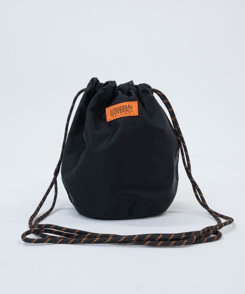 JOHN'S CLOSET（ジョンズクローゼット）の「【lg】〔UNIVERSALOVERALL〕カラーザイル ナイロン巾着バッグ（ショルダーバッグ・メンズ・ベージュ系/オレンジ/ネイビー/ベージュ/グレイッシュブルー/チャコールグレー/ブラック・FREE）」の3枚目の写真