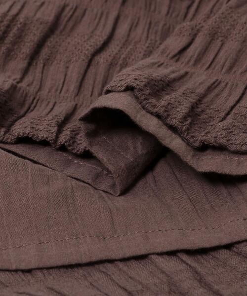 URBAN RESEARCH Sonny Label（アーバンリサーチサニーレーベル）の「コットンシャーリングIラインスカート（スカート・レディース・ブラウン/ブラック・FREE）」の12枚目の写真