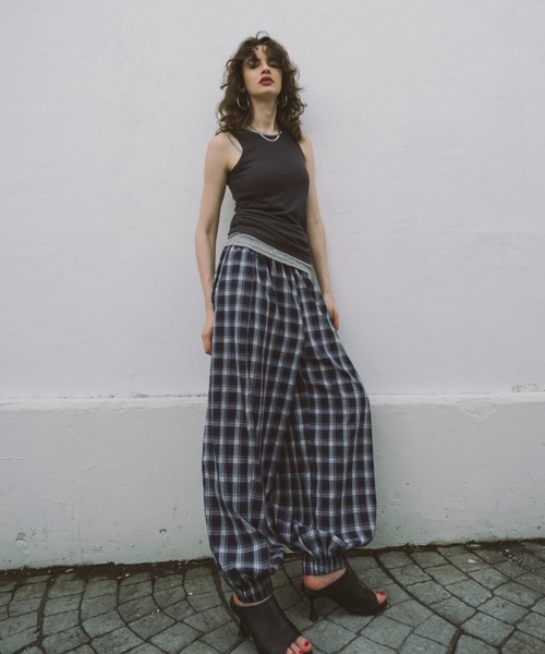 HANNE（アン）の「2PACKシアーリブタンクトップ（タンクトップ・レディース・ベージュ/ブラック/グレー・FREE）」の5枚目の写真