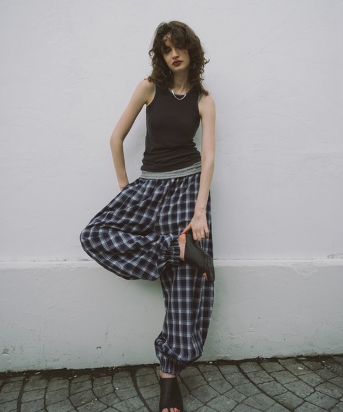 HANNE（アン）の「2PACKシアーリブタンクトップ（タンクトップ・レディース・ベージュ/ブラック/グレー・FREE）」の7枚目の写真