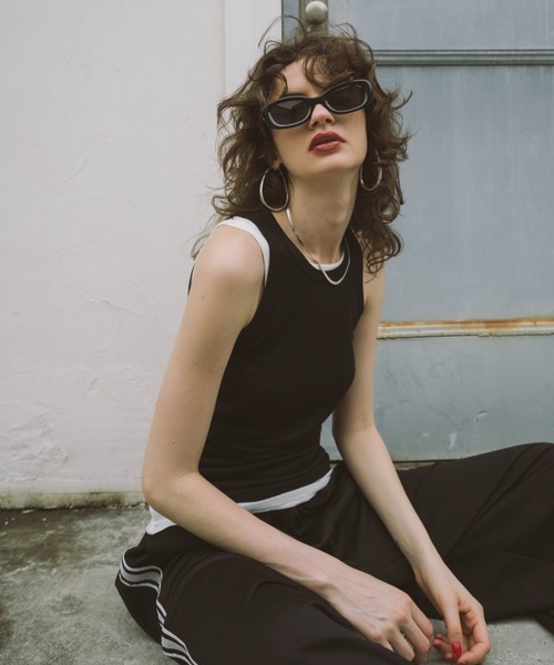 HANNE（アン）の「2PACKシアーリブタンクトップ（タンクトップ・レディース・ベージュ/ブラック/グレー・FREE）」の11枚目の写真