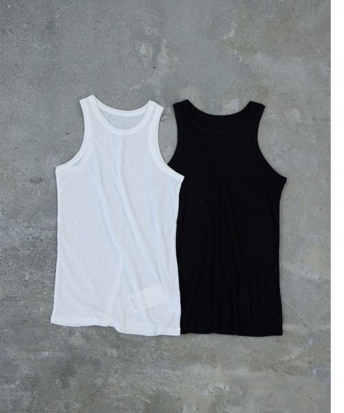 HANNE（アン）の「2PACKシアーリブタンクトップ（タンクトップ・レディース・ベージュ/ブラック/グレー・FREE）」の20枚目の写真