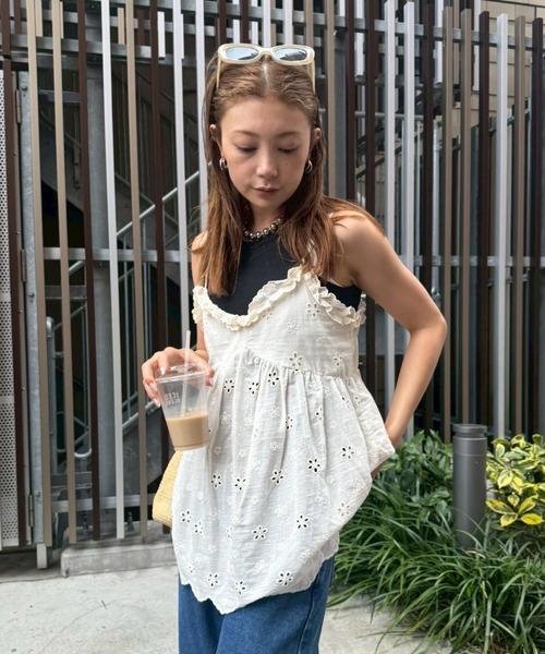 セール】2PACKシアーリブタンクトップ（タンクトップ）｜HANNE（アン