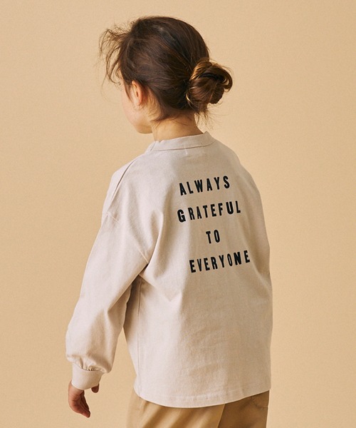 FOV（フォブ）の「FOV/フォブ FOLKS L/S Tシャツ（Tシャツ/カットソー・キッズ・チャコールグレー/ブラック/ベージュ系その他・S/M/L/XL）」の6枚目の写真