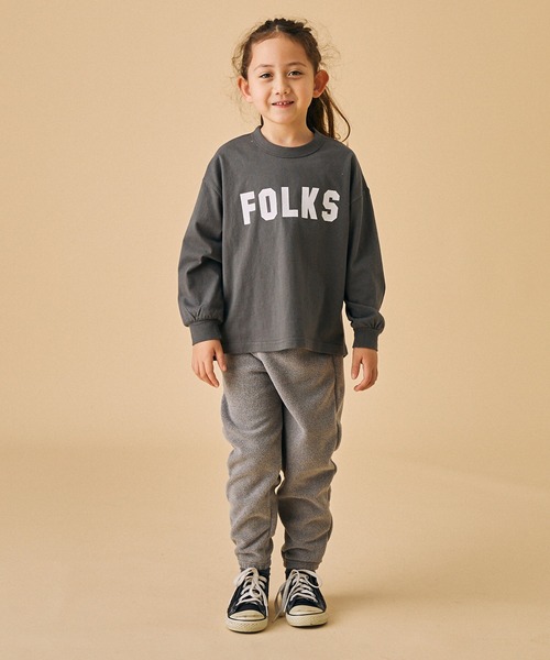 FOV（フォブ）の「FOV/フォブ FOLKS L/S Tシャツ（Tシャツ/カットソー・キッズ・チャコールグレー/ブラック/ベージュ系その他・S/M/L/XL）」の8枚目の写真
