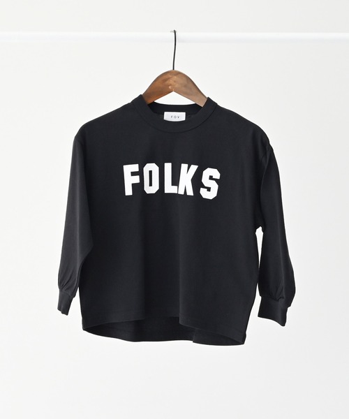 FOV（フォブ）の「FOV/フォブ FOLKS L/S Tシャツ（Tシャツ/カットソー・キッズ・チャコールグレー/ブラック/ベージュ系その他・S/M/L/XL）」の14枚目の写真