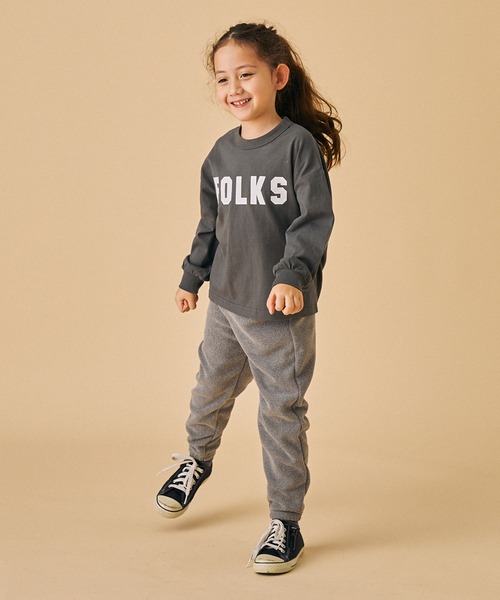 FOV（フォブ）の「FOV/フォブ FOLKS L/S Tシャツ（Tシャツ/カットソー・キッズ・チャコールグレー/ブラック/ベージュ系その他・S/M/L/XL）」の9枚目の写真