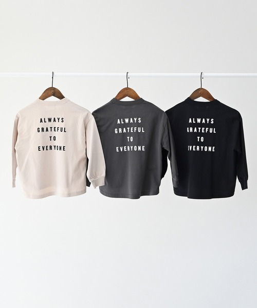 FOV（フォブ）の「FOV/フォブ FOLKS L/S Tシャツ（Tシャツ/カットソー・キッズ・チャコールグレー/ブラック/ベージュ系その他・S/M/L/XL）」の21枚目の写真