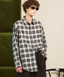 MAISON SPECIAL(]XyV)́sUNISEXtyItalian Dead Stock FabriczPrime-Over Regular Collar Shirt Coat/vCI[o[M[J[VcR[gyMAISON SPECIAL/]XyVz(Vc/uEX)
