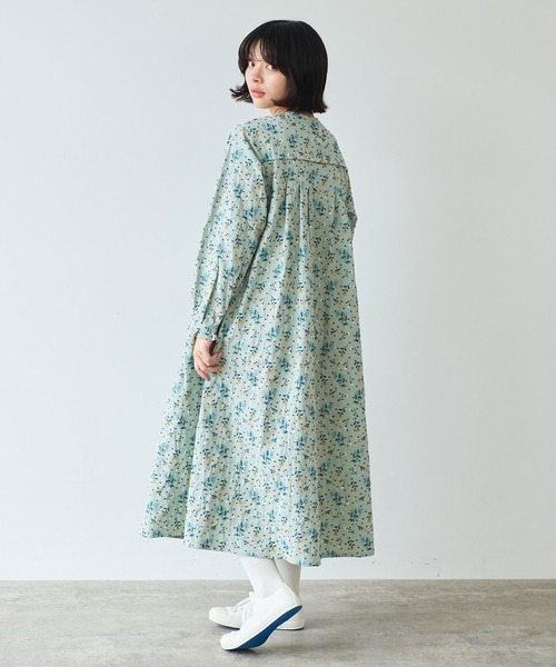 bulle de savon(ビュルデサボン)の「《early spring》はるの庭刺繍 ワンピース(ワンピース・レディース・セージグリーン/チャコールグレー・FREE)」の9枚目の写真