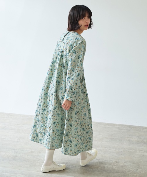 bulle de savon(ビュルデサボン)の「《early spring》はるの庭刺繍 ワンピース(ワンピース・レディース・セージグリーン/チャコールグレー・FREE)」の8枚目の写真