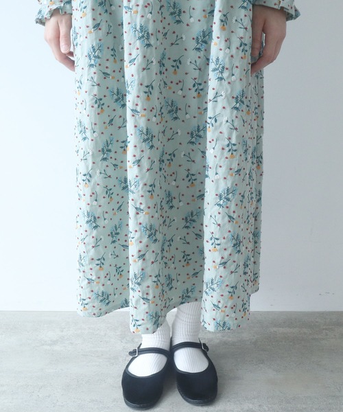 bulle de savon(ビュルデサボン)の「《early spring》はるの庭刺繍 ワンピース(ワンピース・レディース・セージグリーン/チャコールグレー・FREE)」の22枚目の写真