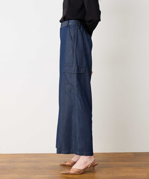 LE SOUK HOLIDAY(ルスークホリデー)の「デニムカーゴパンツ(その他パンツ・レディース・ネイビー・M/L)」の4枚目の写真