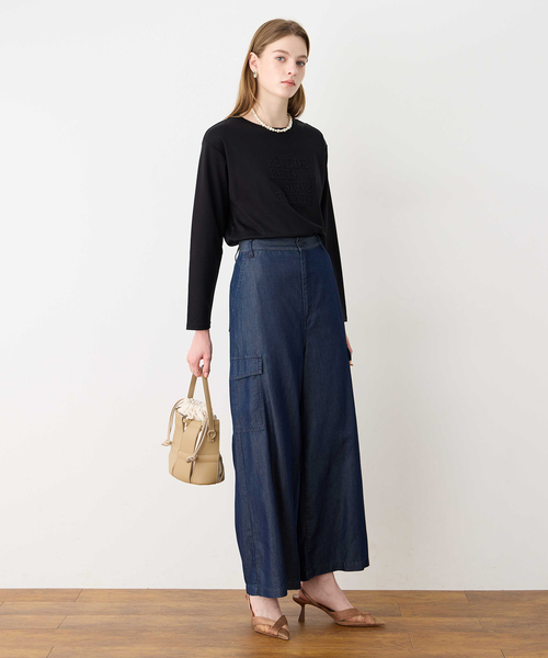 LE SOUK HOLIDAY(ルスークホリデー)の「デニムカーゴパンツ(その他パンツ・レディース・ネイビー・M/L)」の7枚目の写真