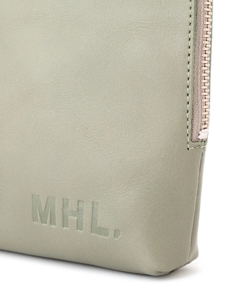 MHL.（エムエイチエル）の「BASIC LEATHER（ポーチ・レディース・グリーン系その他7/ブラック・FREE）」の5枚目の写真