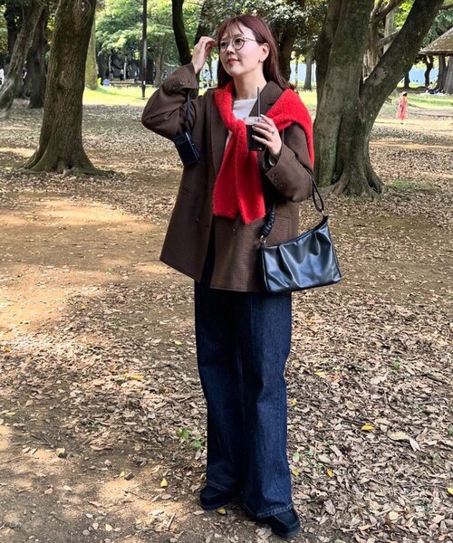 タック使い2WAYアシメショルダーバッグ（ショルダーバッグ）｜DISCOAT