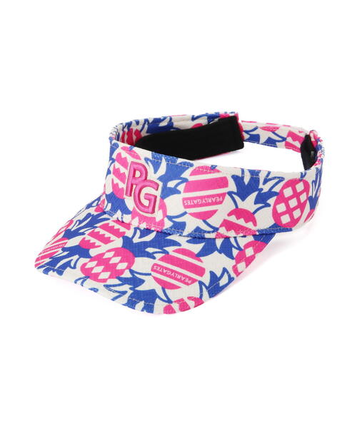PEARLY GATES】パイナップル柄バイザー (UNISEX)（サンバイザー