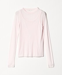 ATON | ＜ATON＞リブタンクレイヤードカットソー(Tシャツ/カットソー)