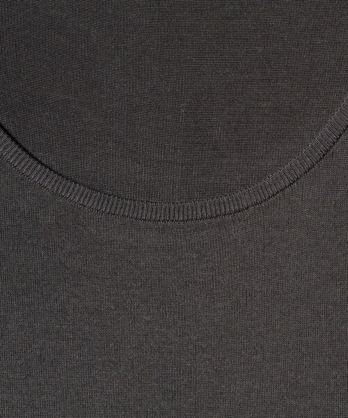 ATON（エイトン）の「＜ATON＞リブタンクレイヤードカットソー（Tシャツ/カットソー・レディース・ライトピンク/ダークグレー・02）」の7枚目の写真