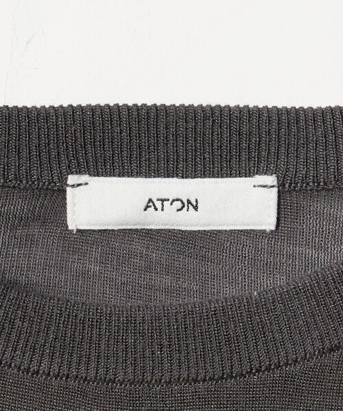 ATON（エイトン）の「＜ATON＞リブタンクレイヤードカットソー（Tシャツ/カットソー・レディース・ライトピンク/ダークグレー・02）」の11枚目の写真