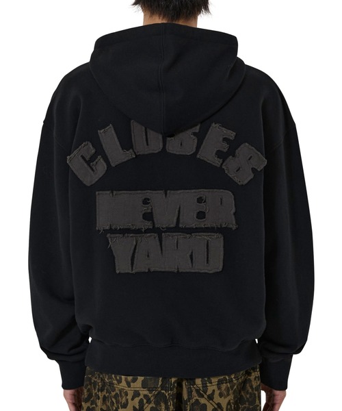 OY(オーワイ)の「『OY/オーワイ』CUTOUT PATCH HOODIE/カットアウトパッチプルオーバーパーカー(パーカー・レディース・ブラック/ネイビー・L/M)」の7枚目の写真