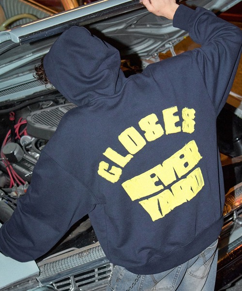 OY(オーワイ)の「『OY/オーワイ』CUTOUT PATCH HOODIE/カットアウトパッチプルオーバーパーカー(パーカー・レディース・ブラック/ネイビー・L/M)」の10枚目の写真