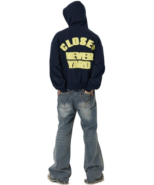 OY(オーワイ)の「『OY/オーワイ』CUTOUT PATCH HOODIE/カットアウトパッチプルオーバーパーカー(パーカー・レディース・ブラック/ネイビー・L/M)」の18枚目の写真