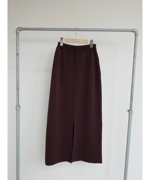 TRUNC（トランクエイティーエイト）の「Dry touch Knit Skirt（スカート・レディース・ブラック/ブラウン・FREE）」の11枚目の写真