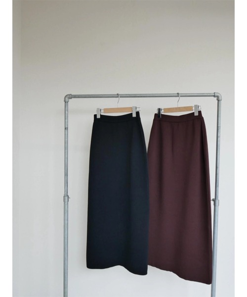 TRUNC（トランクエイティーエイト）の「Dry touch Knit Skirt（スカート・レディース・ブラック/ブラウン・FREE）」の12枚目の写真
