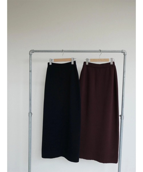 TRUNC（トランクエイティーエイト）の「Dry touch Knit Skirt（スカート・レディース・ブラック/ブラウン・FREE）」の19枚目の写真