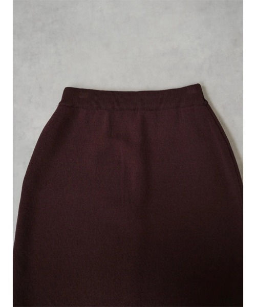 TRUNC（トランクエイティーエイト）の「Dry touch Knit Skirt（スカート・レディース・ブラック/ブラウン・FREE）」の20枚目の写真