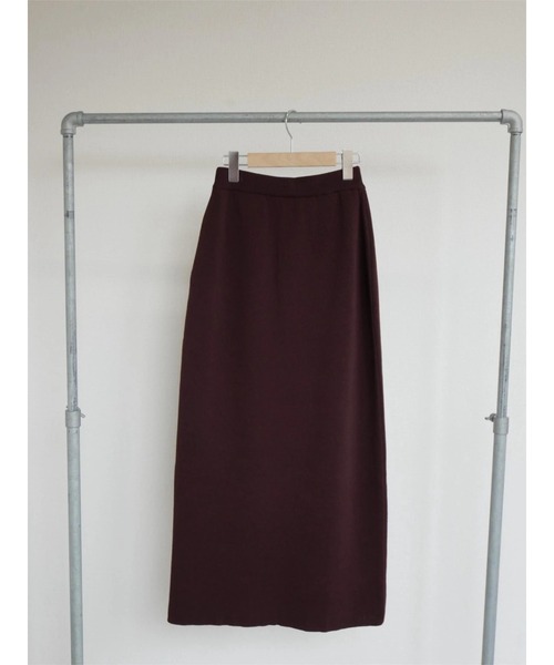 TRUNC（トランクエイティーエイト）の「Dry touch Knit Skirt（スカート・レディース・ブラック/ブラウン・FREE）」の21枚目の写真