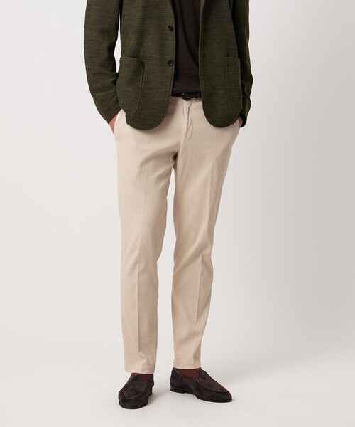 UNITED ARROWS（ユナイテッドアローズ）の「ピケ ガーメントダイ スリムテーパード ノープリーツパンツ（その他パンツ・メンズ・ベージュ/ネイビー/ダークグレー/ナチュラル・44/46/48/50/52）」の3枚目の写真