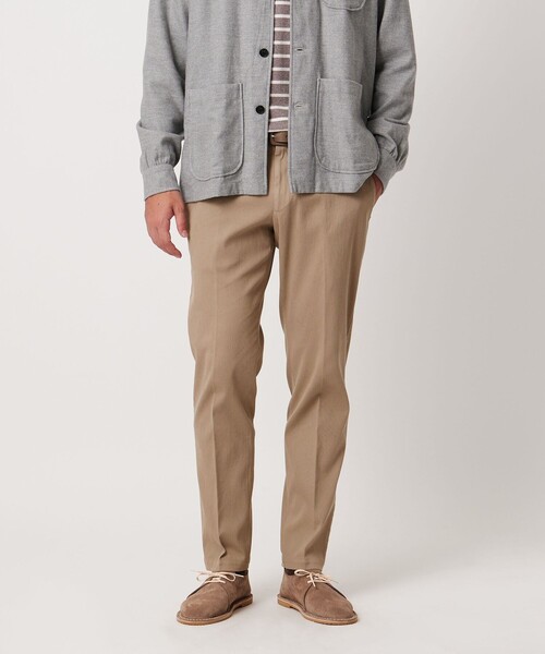 UNITED ARROWS（ユナイテッドアローズ）の「ピケ ガーメントダイ スリムテーパード ノープリーツパンツ（その他パンツ・メンズ・ベージュ/ネイビー/ダークグレー/ナチュラル・44/46/48/50/52）」の16枚目の写真