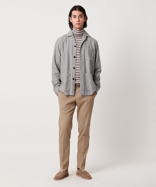 UNITED ARROWS（ユナイテッドアローズ）の「ピケ ガーメントダイ スリムテーパード ノープリーツパンツ（その他パンツ・メンズ・ベージュ/ネイビー/ダークグレー/ナチュラル・44/46/48/50/52）」の15枚目の写真