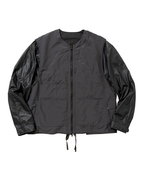 meanswhile（ミーンズワイル）の「Paper Touch Reversible 4Way JKT（MA-1・メンズ・ネイビー/ベージュ/ブラック・3(L)/2(M)）」の18枚目の写真