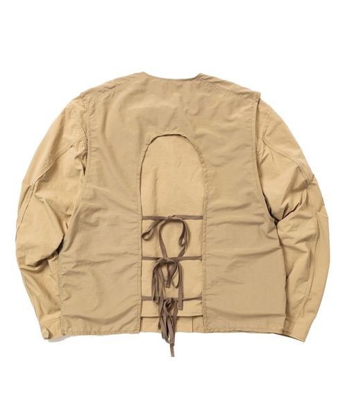 meanswhile（ミーンズワイル）の「Paper Touch Reversible 4Way JKT（MA-1・メンズ・ネイビー/ベージュ/ブラック・3(L)/2(M)）」の8枚目の写真