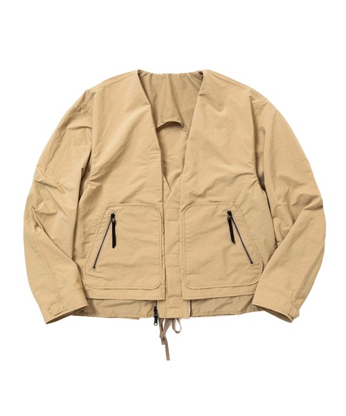 meanswhile（ミーンズワイル）の「Paper Touch Reversible 4Way JKT（MA-1・メンズ・ネイビー/ベージュ/ブラック・3(L)/2(M)）」の9枚目の写真