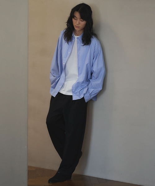 CRAFT STANDARD BOUTIQUE(クラフトスタンダードブティック)の「ショート丈ブロードシャツ(シャツ/ブラウス・メンズ・ホワイト/ブルー/チャコールグレー/グレー/ブルー系その他6・M/L/S)」の15枚目の写真