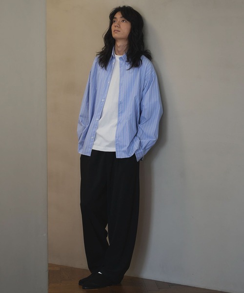 CRAFT STANDARD BOUTIQUE(クラフトスタンダードブティック)の「ショート丈ブロードシャツ(シャツ/ブラウス・メンズ・ホワイト/ブルー/チャコールグレー/グレー/ブルー系その他6・M/L/S)」の16枚目の写真