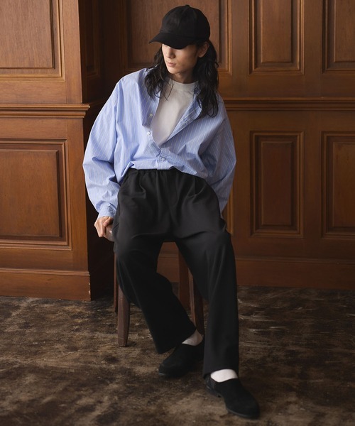 CRAFT STANDARD BOUTIQUE(クラフトスタンダードブティック)の「ショート丈ブロードシャツ(シャツ/ブラウス・メンズ・ホワイト/ブルー/チャコールグレー/グレー/ブルー系その他6・M/L/S)」の19枚目の写真