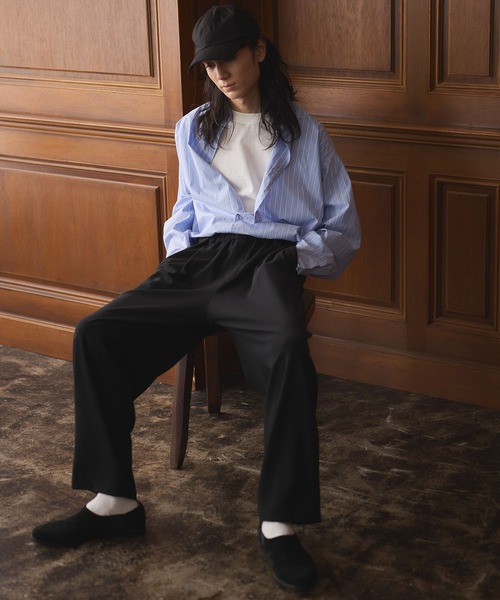 CRAFT STANDARD BOUTIQUE(クラフトスタンダードブティック)の「ショート丈ブロードシャツ(シャツ/ブラウス・メンズ・ホワイト/ブルー/チャコールグレー/グレー/ブルー系その他6・M/L/S)」の20枚目の写真