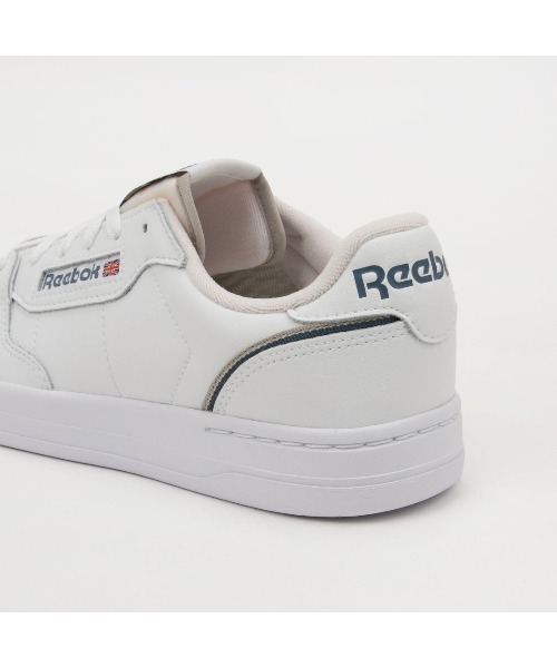 Reebok(リーボック)の「フェーズ コート / PHASE COURT(スニーカー・メンズ・ホワイト×ブルー/ホワイト・22.5cm/23.0cm/23.5cm/24.5cm/24.0cm/25.0cm/25.5cm/26.0cm/26.5cm/27.0cm/27.5cm/28.0cm/28.5cm/29.0cm/30.0cm)」の6枚目の写真