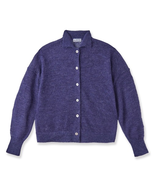 LA MARINE FRANCAISE（マリン フランセーズ）の「モヘアポロカーディガン（ニット/セーター・レディース・ベージュ/ネイビー/ブルー・FREE）」の3枚目の写真