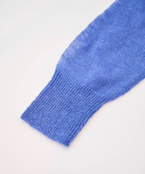 LA MARINE FRANCAISE（マリン フランセーズ）の「モヘアポロカーディガン（ニット/セーター・レディース・ベージュ/ネイビー/ブルー・FREE）」の9枚目の写真