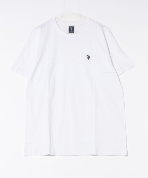 U.S. POLO ASSN.(ユーエスポロアッスン)の「/Bl/【U.S. POLO ASSN】コットンTシャツ(Tシャツ/カットソー・メンズ・ホワイト・MEDIUM)」の1枚目の写真