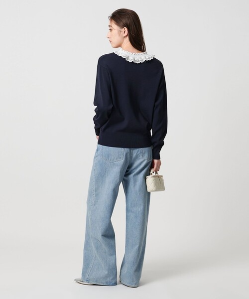 セール】スカラップ レース フリル ニット‐ウォッシャブル‐（ニット