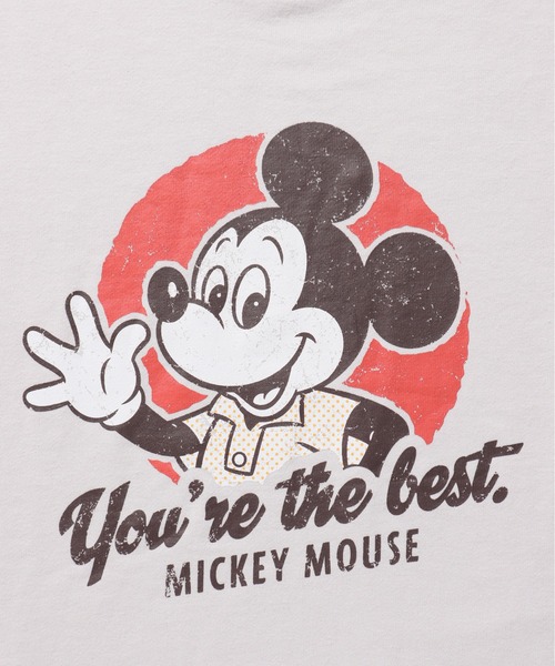Disney(ディズニー)の「【DISNEY/ディズニー】ミッキーマウス 裏毛プリントスウェット(BIGシルエット)(スウェット・レディース・ダークグリーン/ピンク/ブラウン/グレー・MEDIUM/LARGE)」の15枚目の写真